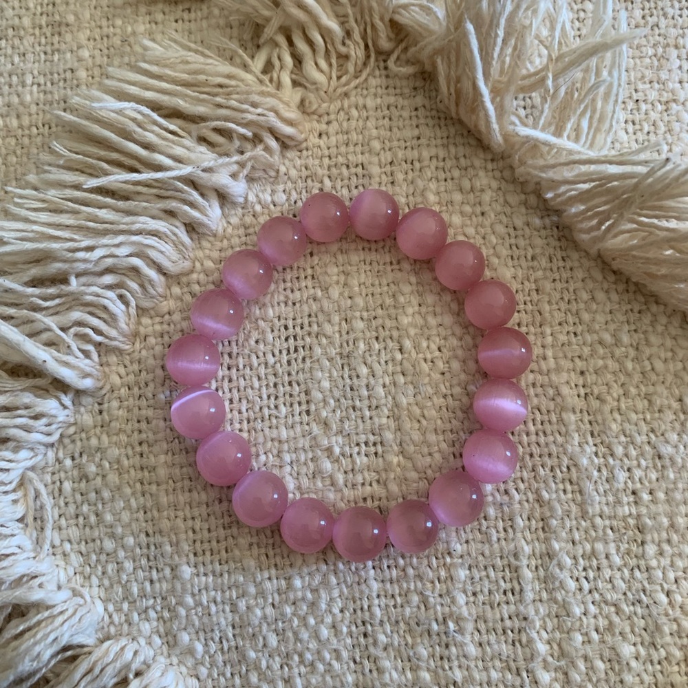 PINK HEART HEALING BRACELET | NEW